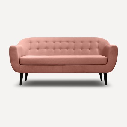 Диван прямой Роттердам-3 Velvet Pink