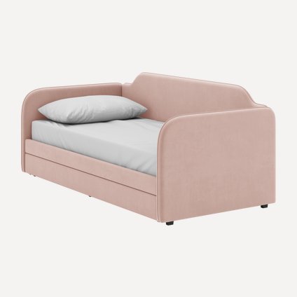 Кровать выдвижная детская Велди 90 Velvet Pink