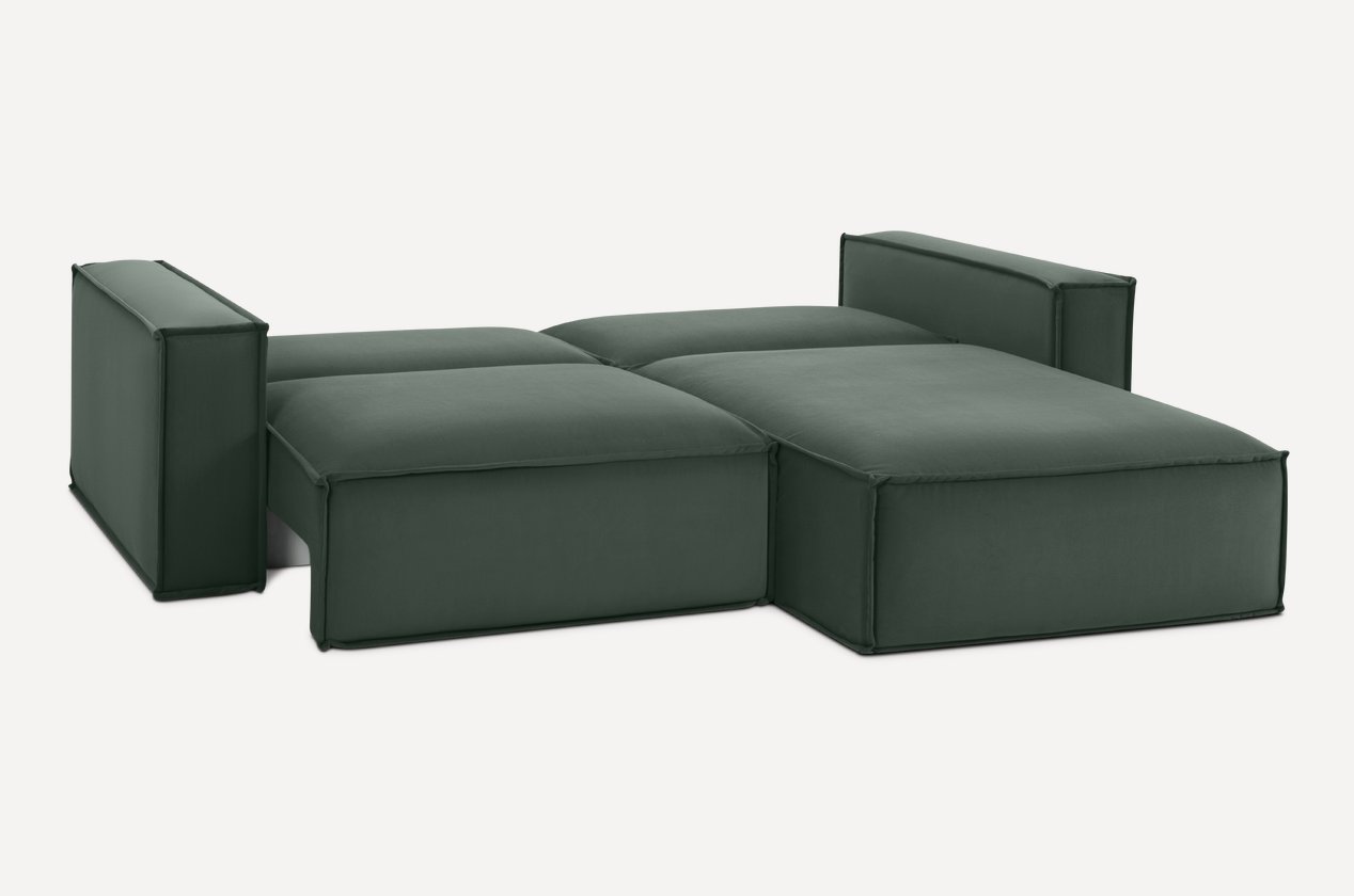 Диван угловой Эби-1 Velvet Olive - фото 2