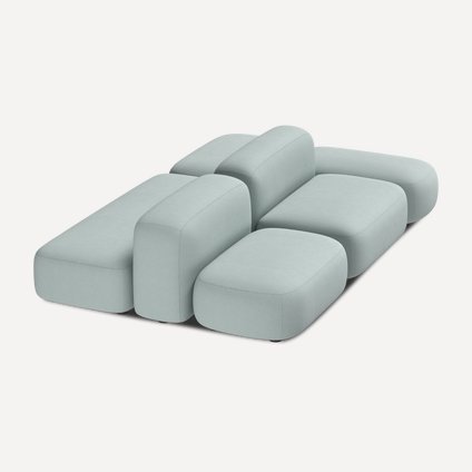 Диван модульный Риббл-7 Bucle Mint