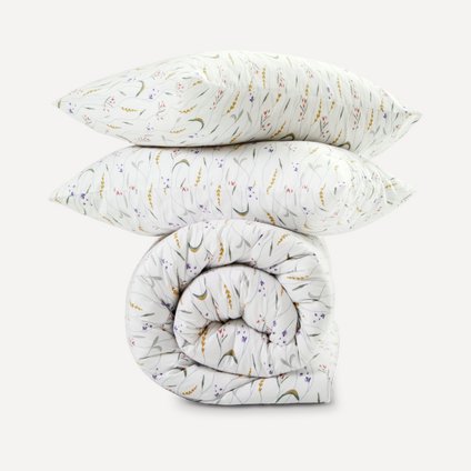 Төсек-орынның жартылай жиынтығы Pick &amp; Pair evro field-White