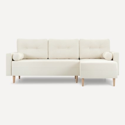 Диван угловой Нумо Velvet White