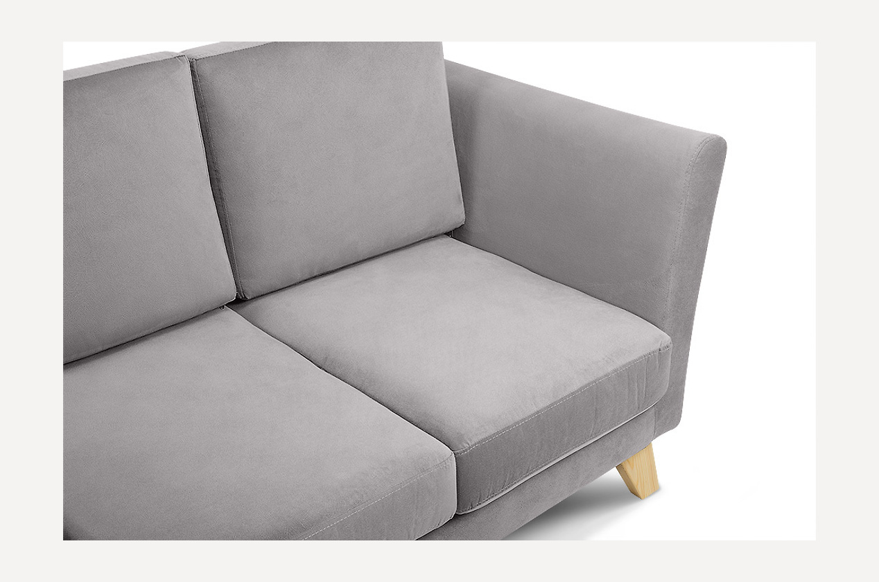 Диван Дублин-3 Velvet Grey – купить в Москве по цене 35 990 рублей в ...