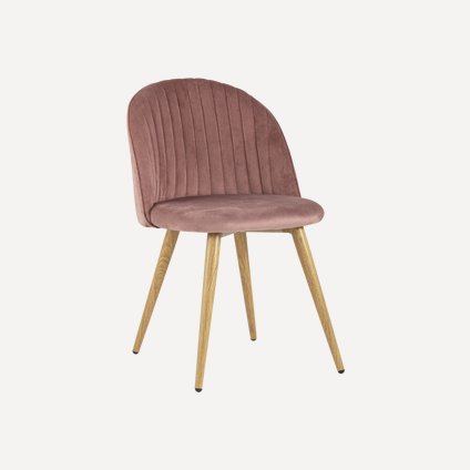 Стул Лион Stripes Velvet Pink