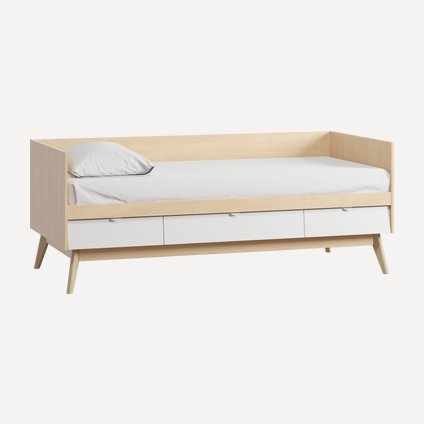 Детская кровать Лесли-3 Plywood White