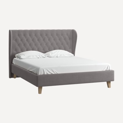 Кровать Виенсо 160 Velvet Grey