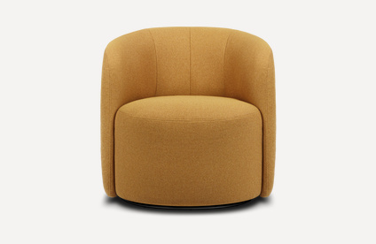 Кресло поворотное Мэник Textile Yellow