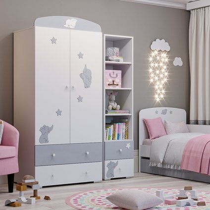 Модульная детская Лилу-2 Слоники