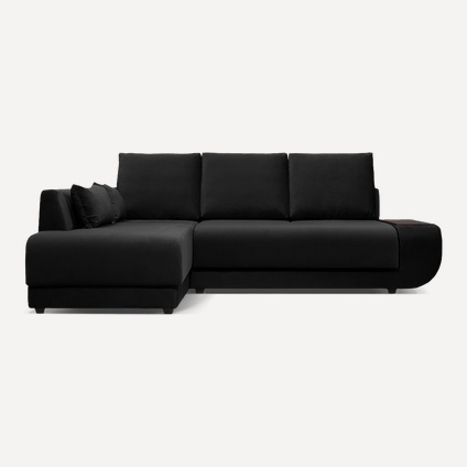 Диван угловой Манхэттен Velvet Black