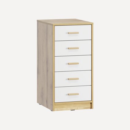 Офисная тумба Нордик-5 Wood White