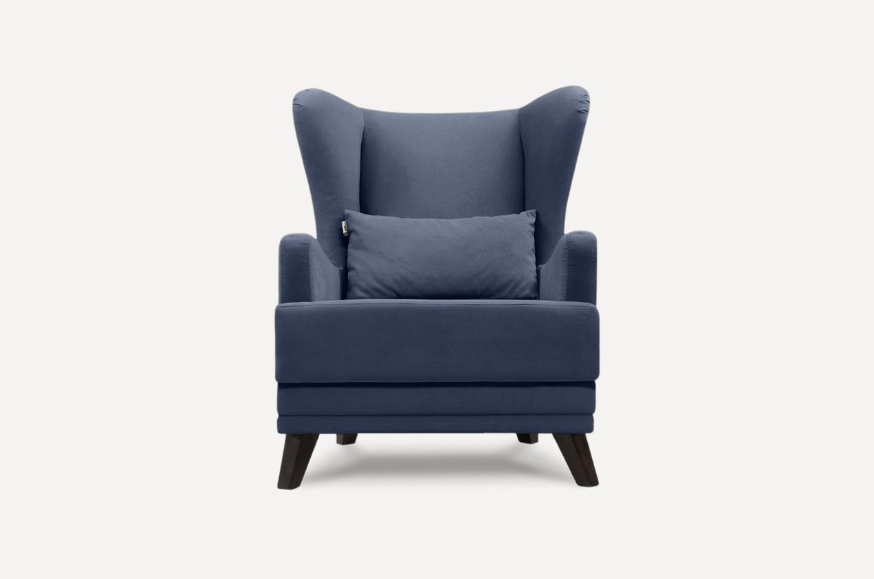 Кресло Оксфорд Velvet Navy Blue - фото 1