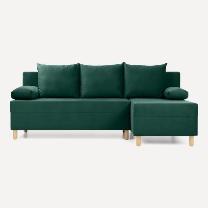 Диван угловой Амрано Velvet Emerald