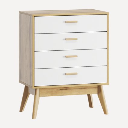 Комод Нордик-4 Wood White