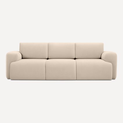 Диван прямой Бонент Велюр Молочный