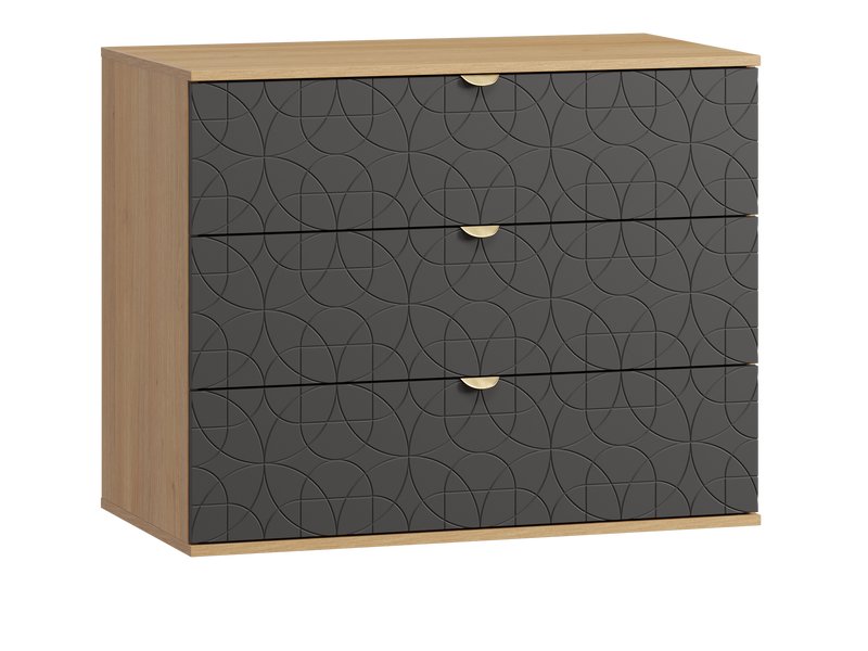 Комод Монблан 93x76 Ритм Графитовый