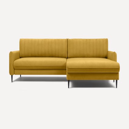 Диван угловой Сваут Velvet Yellow