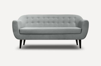 Диван прямой Роттердам-3 Velvet Grey