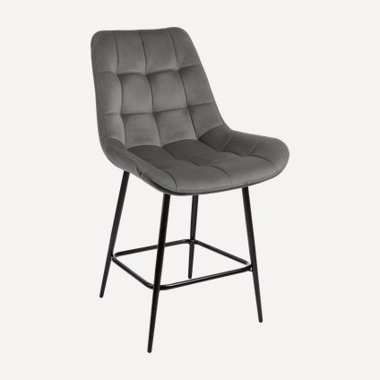 Стул полубарный Флекс-1 Velvet Grey
