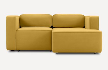 Диван угловой Аронт Мини Velvet Yellow распродажа