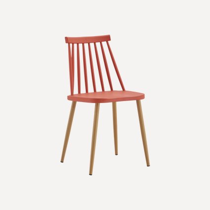 Стул Элвуд-1 Терракотовый/Натуральный