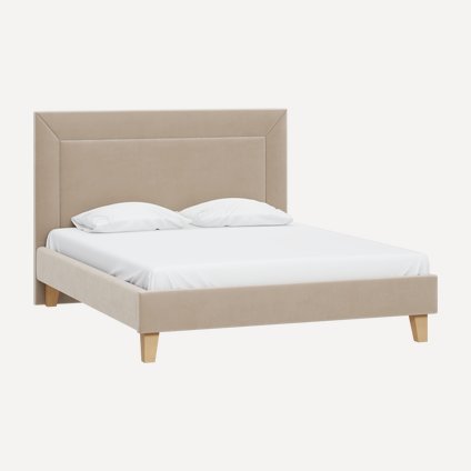 Кровать Виллем-Legs 180 Barhat Beige