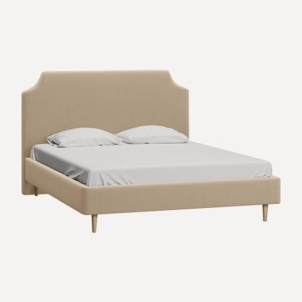 Кровать Адона-Legs 140 Barhat Beige