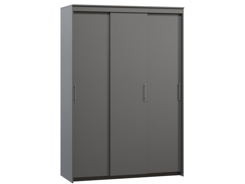 Шкаф-купе Тебар 3-150x220 Графитовый без зеркал