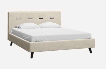 Кровать Кьево 140 Velvet Light – купить в Москве по цене 38 990 рублей ...