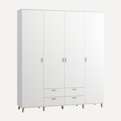 Распашной шкаф Пронто 4.1-210x240 Белый