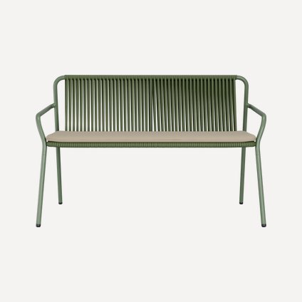 Диван прямой Арлен Рогожка Бежевый/Оливковый