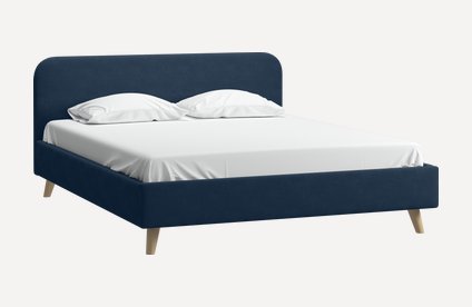Кровать Лайтси 200 Velvet Navy Blue