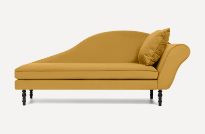 Кушетка Манс Velvet Yellow