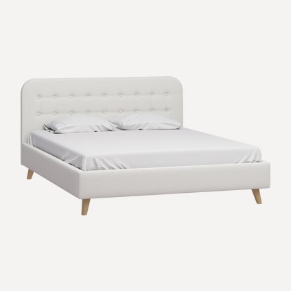 Кровать Динс 160 Bucle White