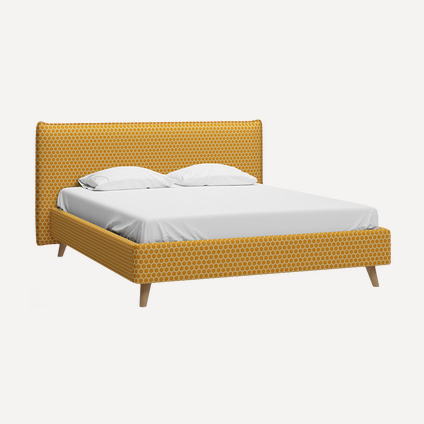 Кровать Кьево 140 Honey Yellow
