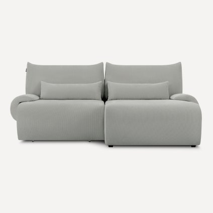 Диван угловой Аллаум Вельвет Светло-серый