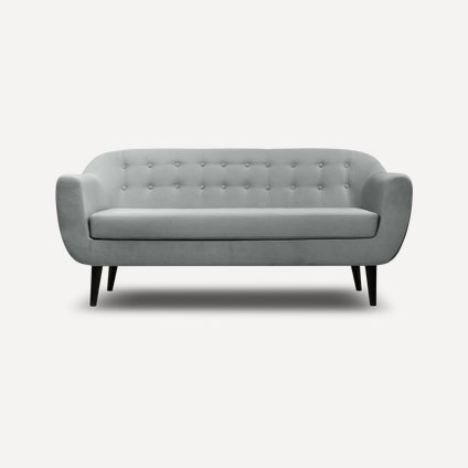 Диван прямой Роттердам-3 Velvet Grey