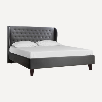 Кровать Виенсо 180 Barhat Grey
