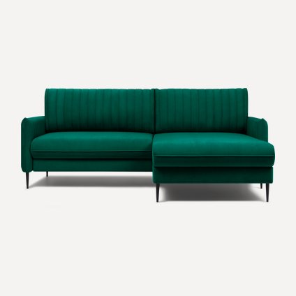 Диван угловой Сваут Velvet Emerald