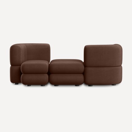 Диван модульный Brera-3 Velour Cinnamon