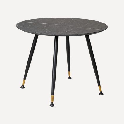 Кухонный стол Месси 86 Графитовый мрамор/Черный