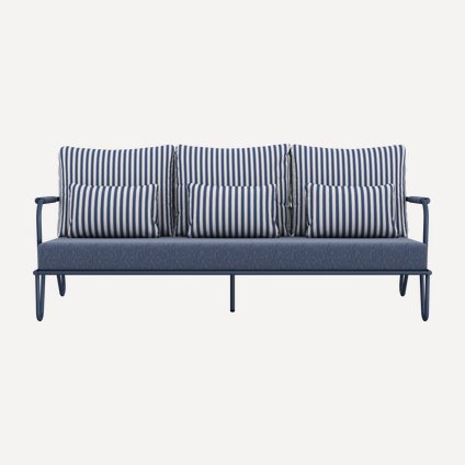 Диван садовый Элара Рогожка Синий