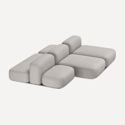 Диван модульный Риббл-6 Bucle Beige