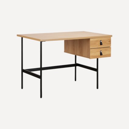 Письменный стол Хейден 120x60 Древесный натуральный/Черный
