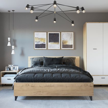 Спальня модульная Окленд 2 Белый