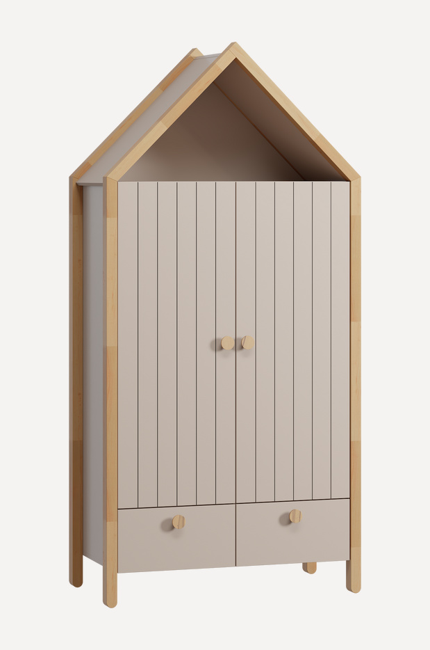 Распашной шкаф Руффи-2 Latte - фото 3 Распашной шкаф Руффи-2 Latte - фото 3