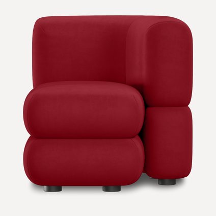 Кресло Brera-12 Velour Cherry