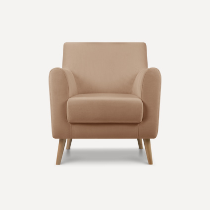 Кресло Оденс Вельвет Песочный