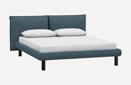 Кровать Кейт 160 Textile Blue