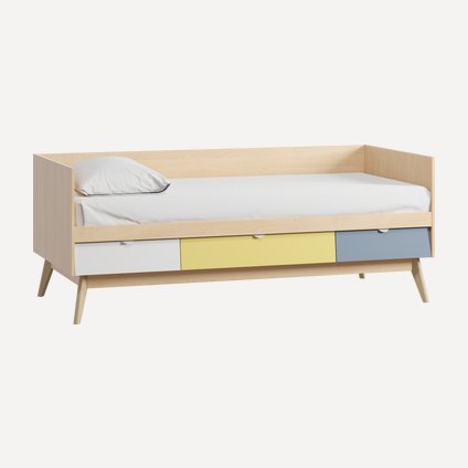 Детская кровать Лесли-3 Plywood Mustard