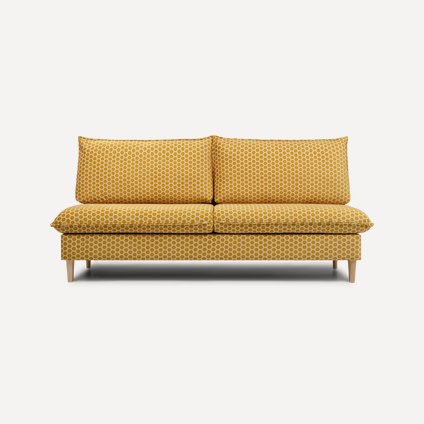 Диван прямой Лоелс Honey Yellow